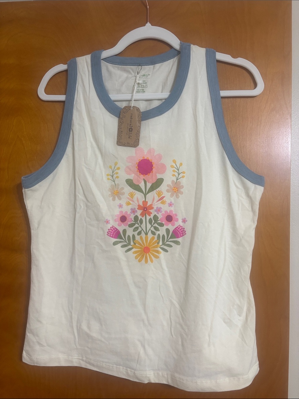 NWT size XL Natural Life flower tank